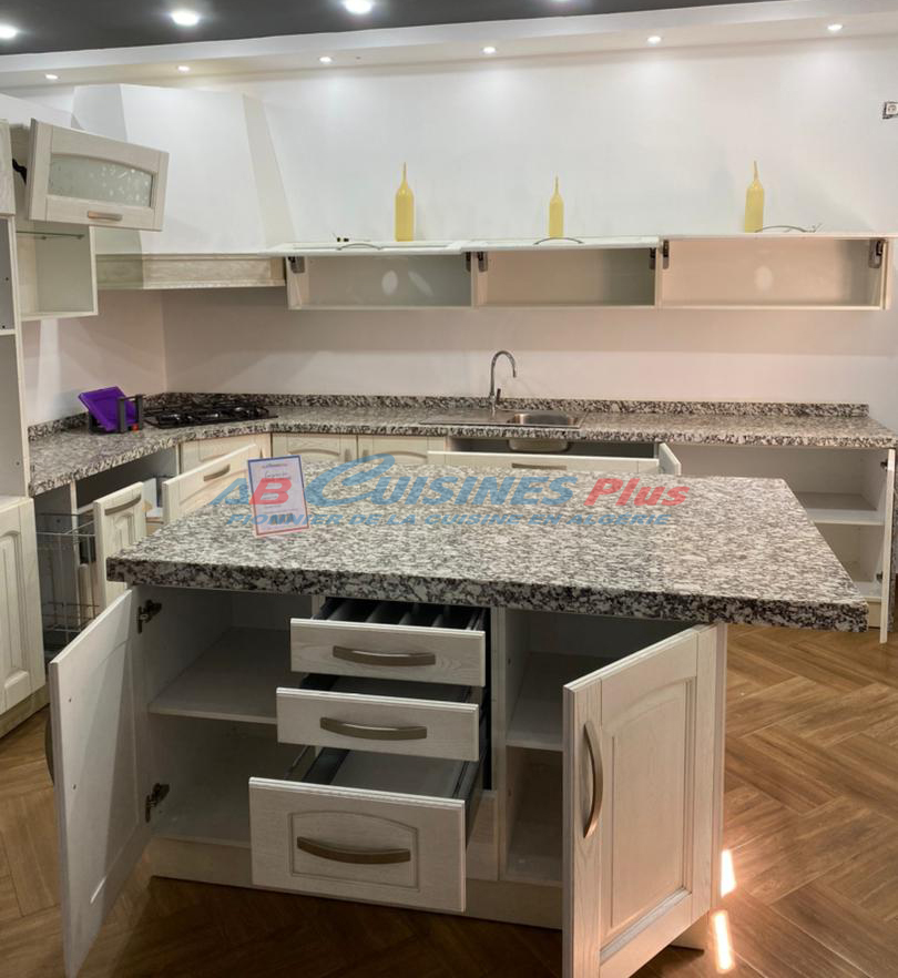 Cuisine en chêne cerusé