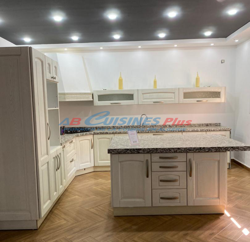 Cuisine en chêne cerusé
